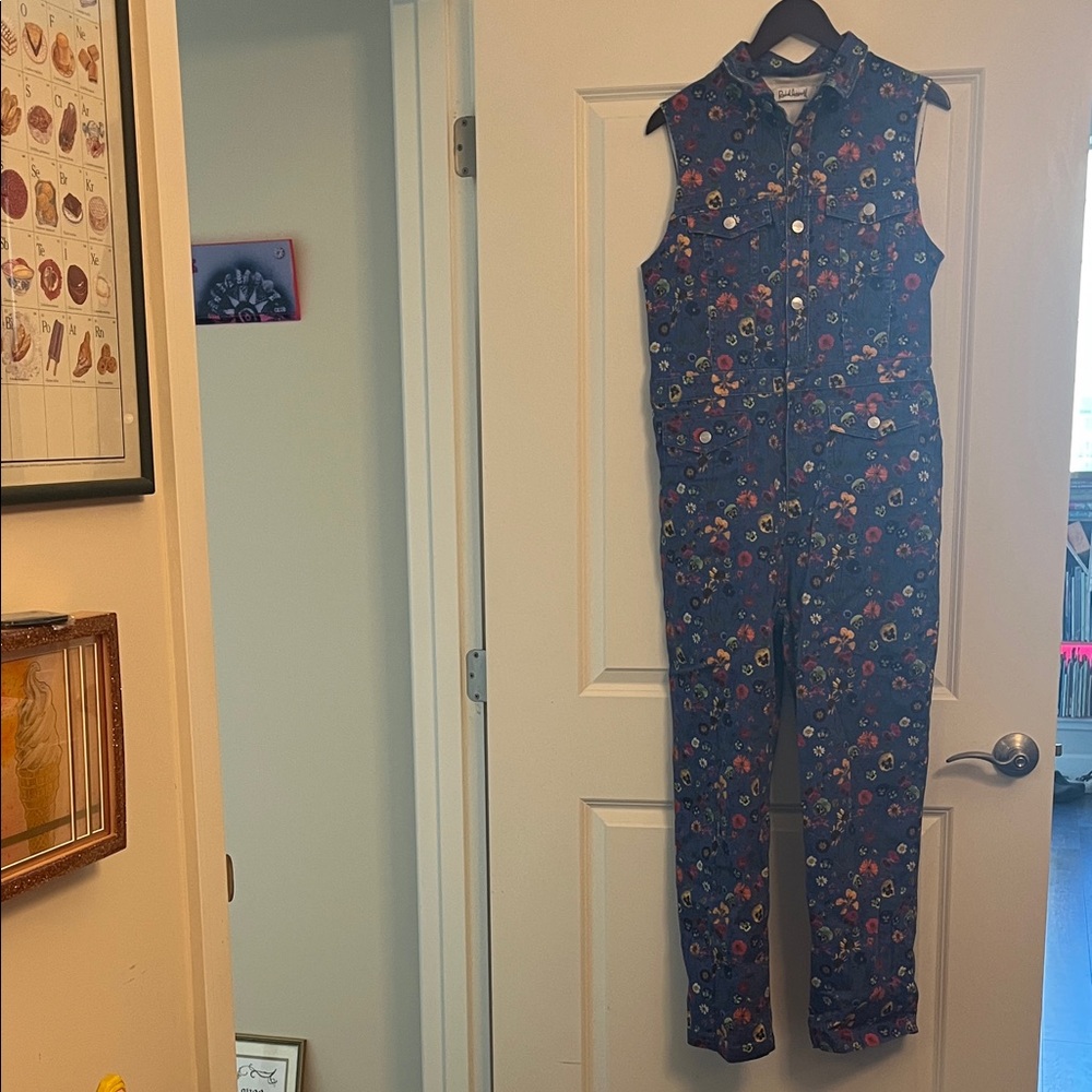 Rachel Antonoff Floral Sleeveless Boiler Suit